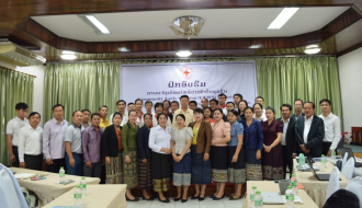 Lao Red Cross Organizes Training on Community Early Warning Systems for Disaster Management Staff Nationwide